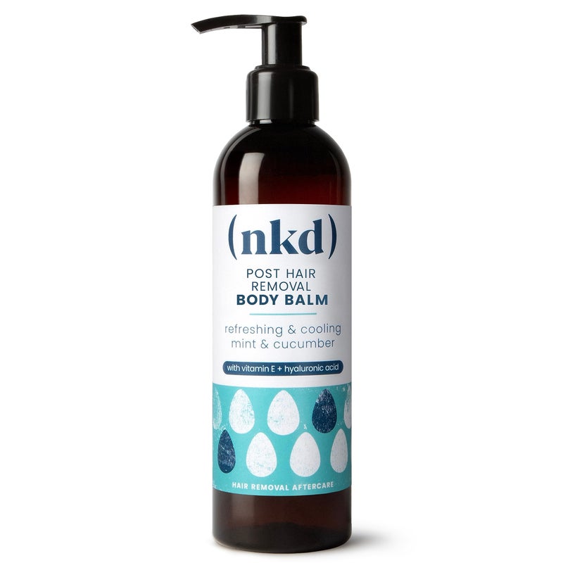 (nkd) Soothing Body Balm - Mint & Cucumber Ingrown Hair Treatment for Pubic Area - For Post Hair Removal - Hydrates Skin All Over - 250ml